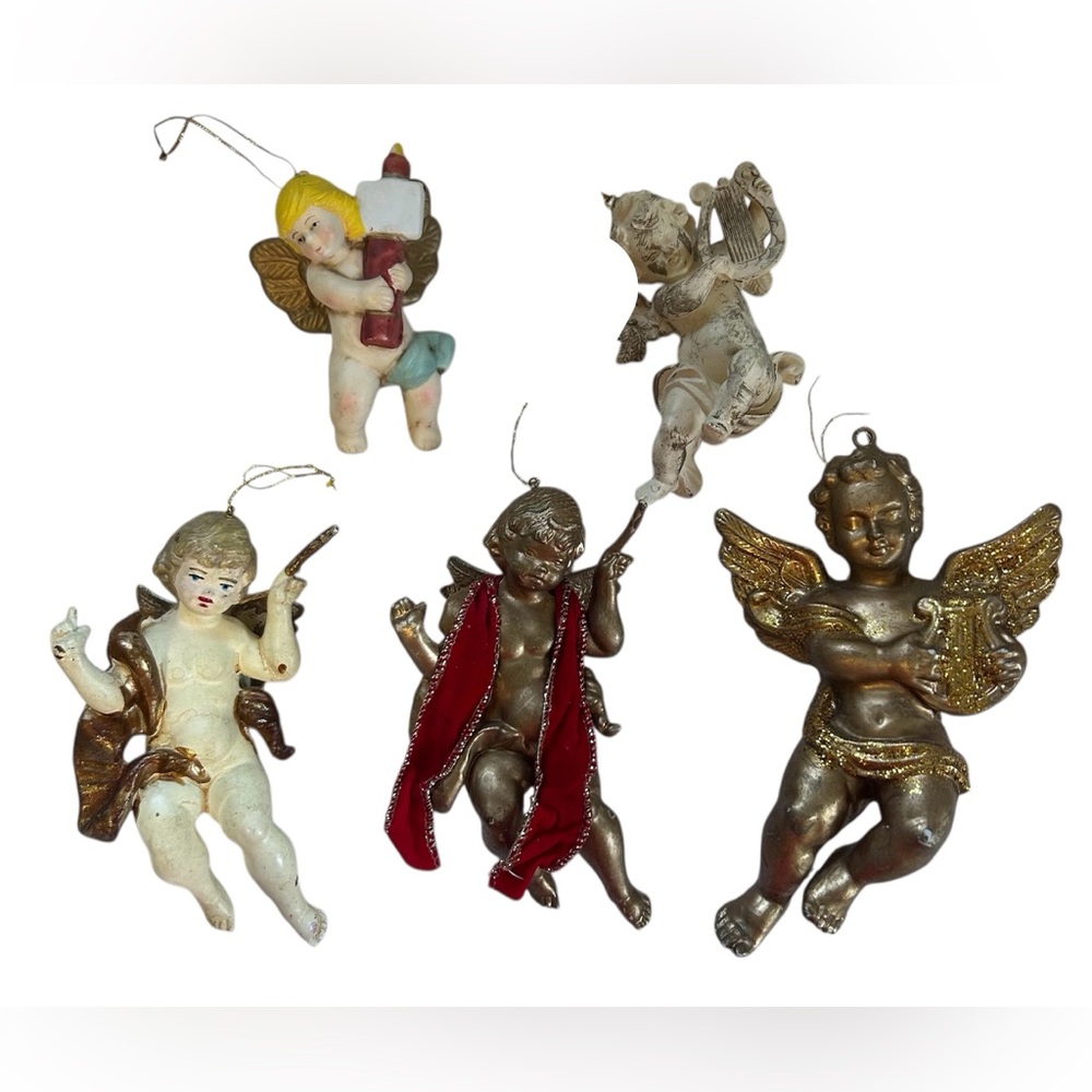 1990S ANGEL ORNAMENT BUNDLE VINTAGE CHRISTMAS ANGELS TREE ORNAMENT HOLIDAY DECOR
